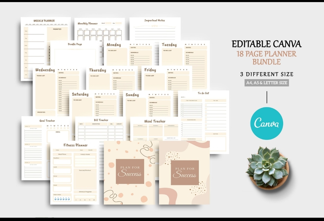 20 planner files · 10 editable docx + 10 printable pdfs